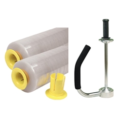 Hand Pallet Wrap Dispenser & End Caps from ABL Distribution Pty Ltd