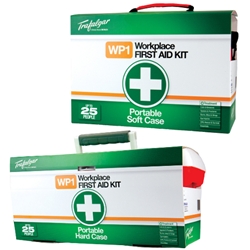 This is an image of Portable First Aid Kits available in soft or hard cases from ABL Distribution Pty Ltd