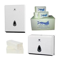 Slimline/Ultraslim Interleaved Hand Towels from ABL Distribution Pty Ltd