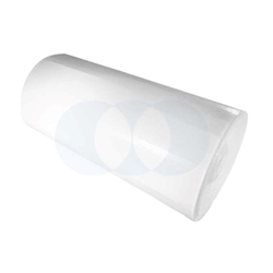 Roll of laminated bubblewrap for superior cushioning and protective packaging.