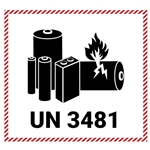 UN3481 Lithium Ion Battery Labels from ABL Distribution