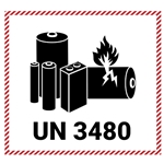 UN3480 Lithium Ion Battery Labels from ABL Distribution