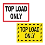 'Top Load Only' Printed Labels from ABL Distribution