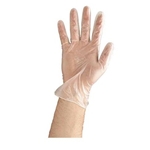 Clear Powdered Disposable Vinyl Gloves