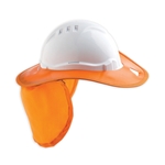 This is an image of Plastic Hard Hat Brim from ABL Distribution Pty Ltd