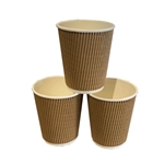 This Is An Image Of Triple Wall Natural Brown Coffee Cup At ABL Distribution Pty Ltd