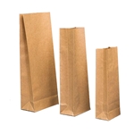 This is an image of Block Bottom Sos Brown Paper Checkout Bags