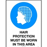 This is an image of Hair Protection Must Be Worn