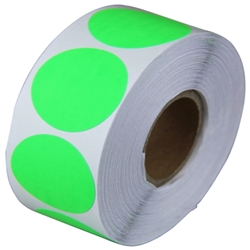 65mm Circle Fluro Labels from ABL Distribution Pty Ltd