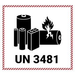 UN3481 Lithium Ion Battery Labels from ABL Distribution