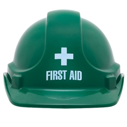 3M Printed ‘First Aid’ Vented Hard Hat Safety Helmet from ABL Distribution