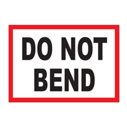 'Do Not Bend' Printed Labels from ABL Distribution