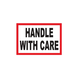 'Handle With Care' Printed Labels from ABL Distribution