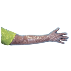 Blue Heavy Duty Shoulder Length Polyethylene Gloves from ABL Distribution