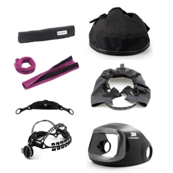 Speedglas helmet parts – Genuine replacement parts and accessories for 3M Speedglas welding helmets, including sweatbands, face seals, head harnesses, and visors for enhanced comfort and protection.