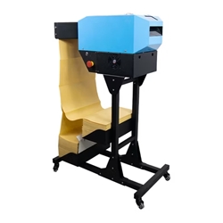 Click here to view larger image ABL 2 Layer Padded Paper Void Fill Machine for high-volume industrial packaging