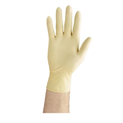 This Is An Image Of Latex Powdered Disposable Gloves from ABL Distribution Pty Ltd