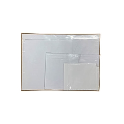 This Is An Image Of Size Clear Front White Adhesive Doculopes from ABL Distribution