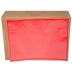 An image of a Plain Red Clear Front Adhesive Backed Envelopes from ABL Distribution