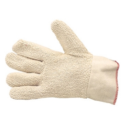 Terry corded cotton hot mill gloves from ABL Distribution Pty Ltd