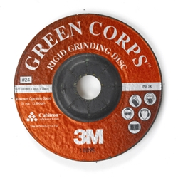 This is an image of 3M Green Corps Rigid Grinding Discs for Angle Grinding from ABL Distribution Pty Ltd