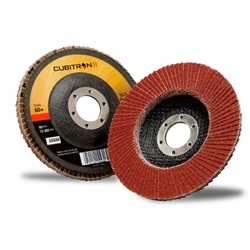 This is an image of 3M Cubitron fibre discs 967A for Angle Grinding from ABL Distribution Pty Ltd