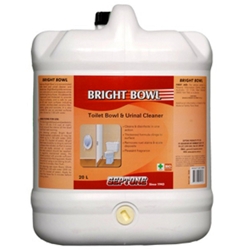 This is an image of Bright bowl toilet and urinal cleaner that is suitable for cleaning all surface in bathrooms and washrooms from ABL Distribution Pty Ltd