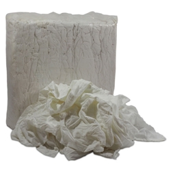 This is an image of White linen sheeting rags, great for detailing and glass industry from ABL Distribution Pty Ltd