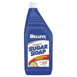 This is an image of Selleys liquid sugar soap cleaner removes grease and grime from most surfaces from ABL Distribution Pty Ltd