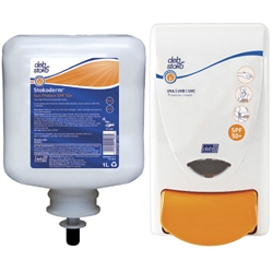 SPF 50 UV Protect Sunscreen Dispenser & Pod from ABL Distribution