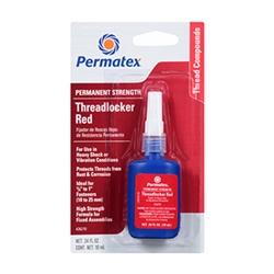 This is an image of Permatex permanent strength red threadlocker equivalent to loctite 262 from ABL Distribution Pty Ltd