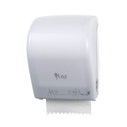 This is an image of Maxi Auto Towel Dispenser to suit Livi Essential Autocut Roll Towels from ABL Distribution Pty Ltd