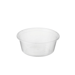 This is an image of Small Round Disposable Plastic Containers