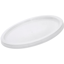 This is an image of Round Disposable Plastic Container Lids